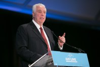 Former U.S. Congressman from Illinois, Marty Russo addresses affordable housing developers at the AHF Live conference in Chicago.