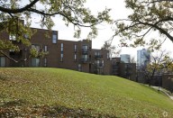 Pinnacle Park Apartments is a 200-unit low- and
moderate-income housing community originally developed under the Sec. 236 program in the early 1970s