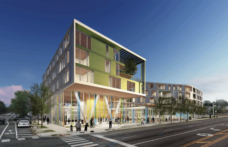 Northtown Apartments and the library branch in the West Ridge community of Chicago will be designed by Perkins+Will and developed by Evergreen Real Estate Group.