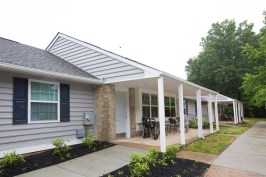 The Marydale Retirement Village has undergone a $17.5 million renovation that includes exterior upgrades to resident buildings, including Energy Star windows and light package as well as new roofs, gutters, downspouts, siding, and shutters. New accessible entry porches were added to many units as well as interior changes to foster independent living for the mobility impaired. Twenty percent of the units are now fully ADA compatible