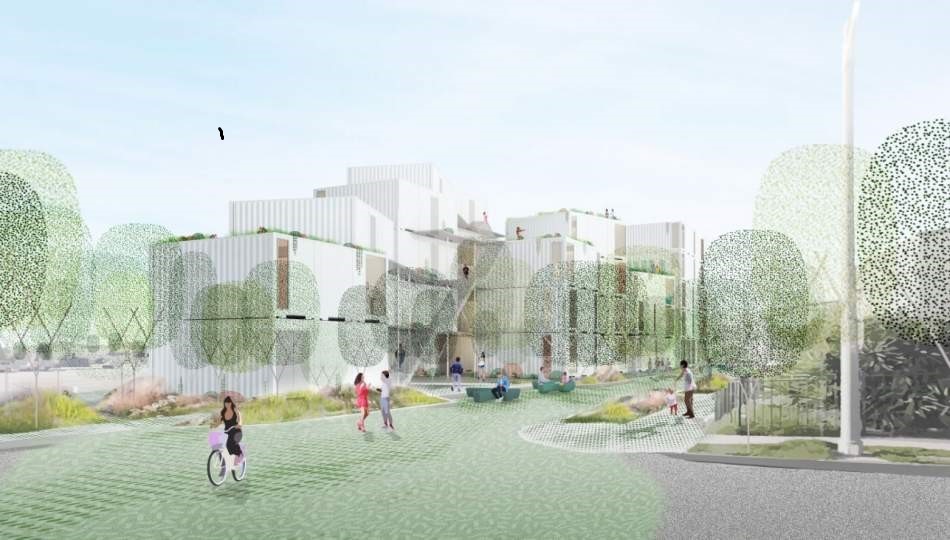 Nonprofit Clifford Beers Housing held a groundbreaking ceremony for its Isla Intersections project in Los Angeles in November. Built out of shipping containers, the 54-unit development will provide housing for individuals who have experienced homelessness.