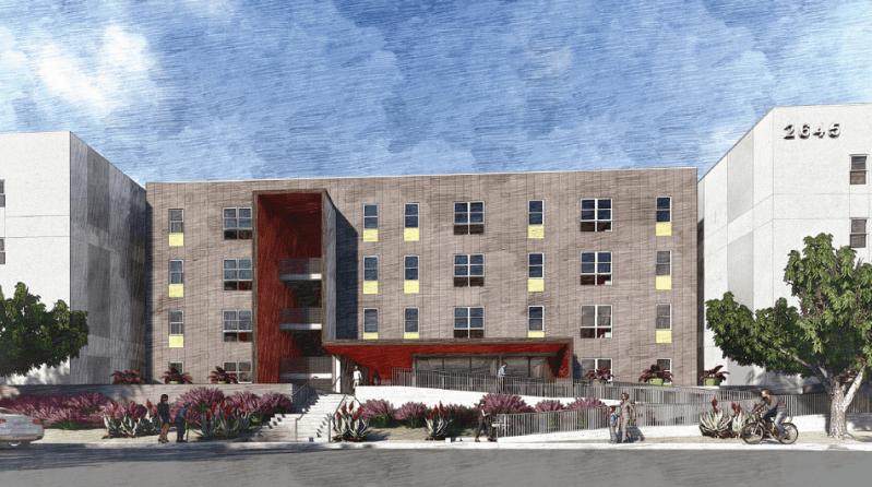 Designed by Studio E Architects, Ulric Street Apartments will be a transit-oriented and multigenerational development in Linda Vista, California.