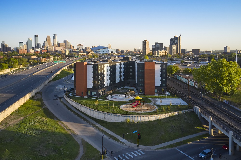 Mino-bimaadiziwin features a range of floor plans, including studio, one-, two-, three-, and four-bedroom units.