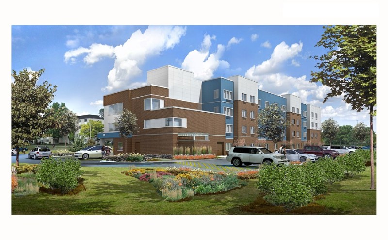 Crescent Place, a 40-unit affordable housing community, is scheduled to be completed in spring 2023.