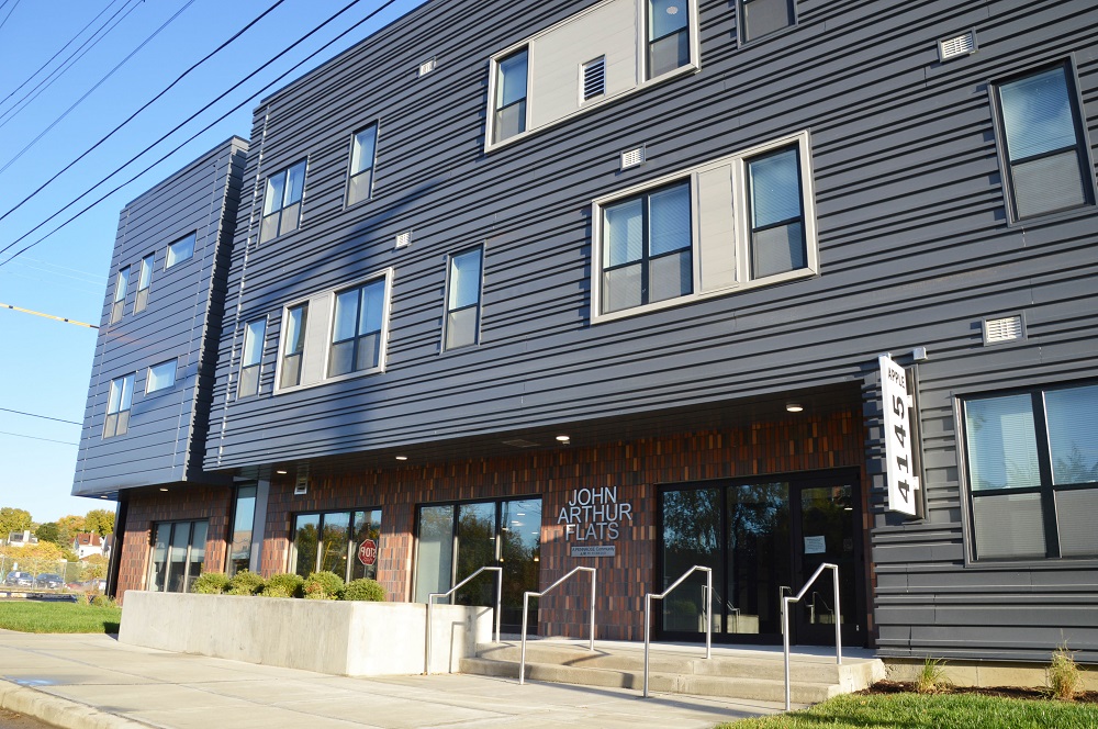 The new John Arthur Flats brings 57 affordable homes for seniors to Cincinnati.