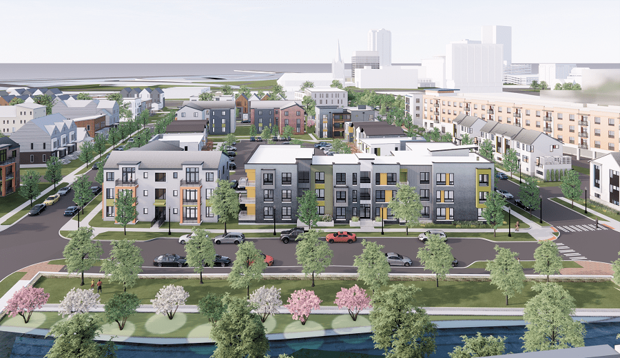 Plans call for the 618 apartments at the Tidewater Gardens public housing development to be demolished and replaced with new housing in Norfolk, Virginia.