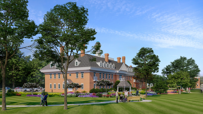 The Sandy Spring Village development with affordable housing for seniors is expected to be completed in early 2023.