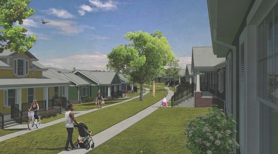 The Sunset Terrace public housing development in Little Rock, Arkansas, is being rehabilitated with the help of the federal Rental Assistance Demonstration program and low-income housing tax credits.