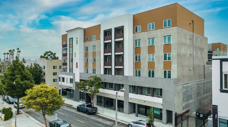 456 West is a new electric-only development by affordable housing developers Linc Housing and National Core.
