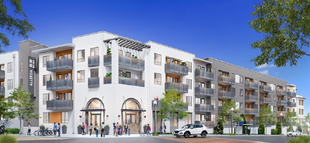 8181 Allison is expected to be completed in late 2024 and will offer rents starting around $700 per month.