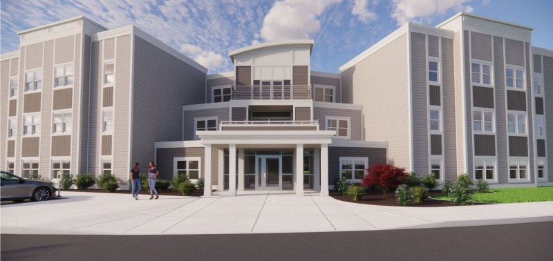 Community View Apartments will be located next to the campus of Crouse Community Center, a skilled-nursing facility.