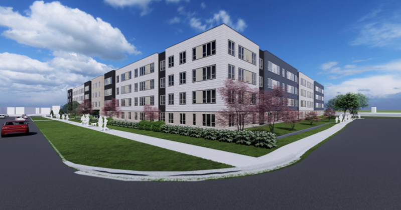 The first residents at The Landing at Amber Fields are expected in early 2025.