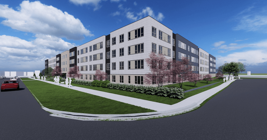 The first residents at The Landing at Amber Fields are expected in early 2025.