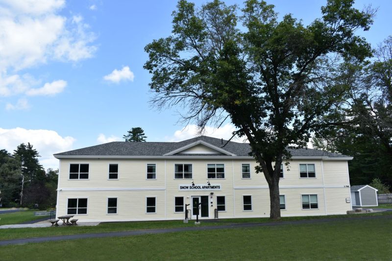 Snow School Apartments brings 28 affordable homes for older adults to Fryeburg, Maine.