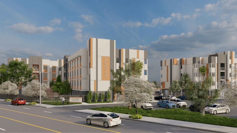 In addition to providing affordable housing, The Orion will feature a long list of amenities, including a clubroom, a fitness area, a dog park, and an on-site senior services center for residents.