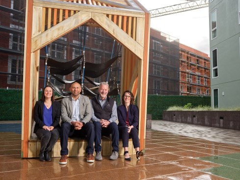 MidPen Housing's development team includes  Joanna Carman, Polo Munoz, Matt Franklin, and Abby Goldware Potluri.