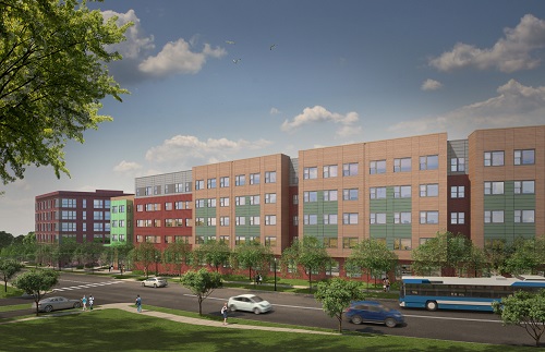 Developer AHC, Inc., is building 93 units of affordable housing on 3 acres previously owned by St. James Methodist Church in Alexandria, Va.