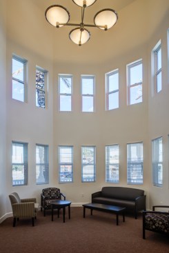 The $22.7 million development is next to Martinez's downtown.&nbsp;The building’s design captures the
style of the many nearby historic homes.