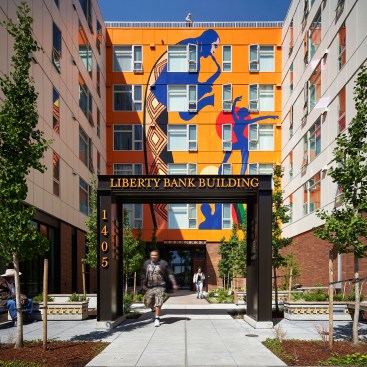 The Liberty Bank Building is a six-story, mixed-use development in Seattle’s Central District that combines 115 new affordable apartments and 2,700 square feet of retail space.