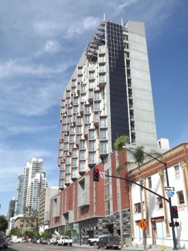 An eco-roof garden with drought-tolerant plants, a solar hot water system on the roof, and a solar photovoltaic system built as a vertical facade on the south side of the building are just a few of the sustainable design features at&nbsp;Celadon at 9th & Broadway. The development is aiming to receive LEED Gold certification.&nbsp;