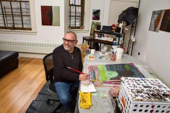 Rene Maynez is among the artists living at the recently opened El Barrio's Artspace PS 109. (Photo: James Shanks)