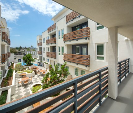 The development from Clifford Beers Housing features a mix of indoor and outdoor spaces for residents.