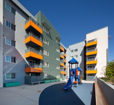 The Los Angeles Unified School District provided a 66-year ground lease to develop Selma Community Housing.