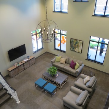 The $8.7 million
development, which is financed largely with low-income housing tax credits, has community spaces for its residents to socialize.