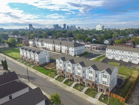 The $12 million Residences at Career Gateway offers different product types, such as apartments and townhomes, that appeal to small and growing families. 