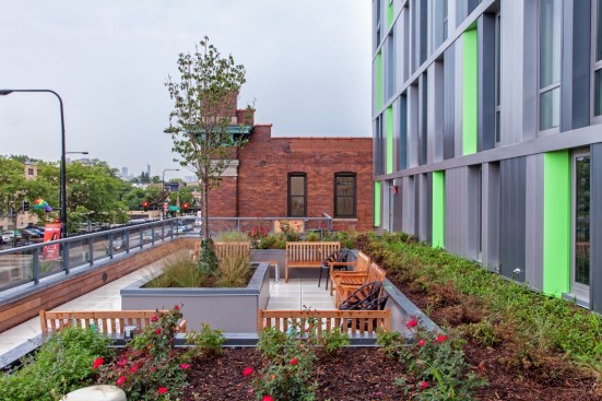 Town Hall Apartments features 49 one-bedroom and 30 studio apartments. All units have project-based rental vouchers.&nbsp;Residents enjoy the many conveniences of the vibrant Lakeview neighborhood, including easy access to grocery stores and other retail businesses, public transit, and Lake Michigan.&nbsp;