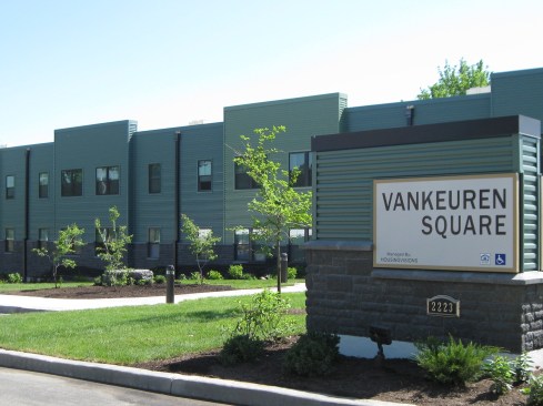 Developed by Housing Visions, VanKeuren Square provides 50 affordable homes for veterans in Syracuse, N.Y. Half of the apartments are for those who have been chronically homeless and&nbsp;have project-based HUD-VASH vouchers, which provide
residents with rental assistance from the Department of Housing and Urban
Development and services from Veterans Affairs.